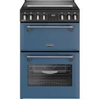 Stoves Richmond DX MRA 60Ei RTY 60cm Electric Mini Range Cooker with Induction Hob - Twilight Blue - A/A Rated, Blue