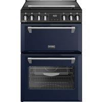 Stoves Richmond DX MRA 60Ei RTY 60cm Electric Mini Range Cooker with Induction Hob - Midnight Blue - A/A Rated, Blue
