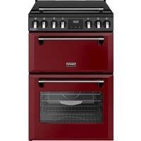 Stoves Richmond DX MRA 60Ei RTY 60cm Electric Mini Range Cooker with Induction Hob - Garnet Red - A/A Rated, Red