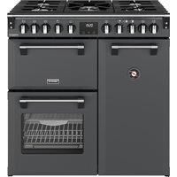 Stoves Richmond DX 90DF 90cm Dual Fuel Range Cooker - Anthracite - A Rated, Grey