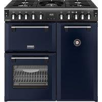 Stoves Richmond DX 90DF 90cm Dual Fuel Range Cooker - Midnight Blue - A Rated, Blue
