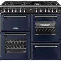 Stoves Richmond Deluxe 100DF 100cm Dual Fuel Range Cooker - Midnight Blue - A Rated, Blue