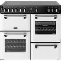 Stoves Richmond Deluxe 100Ei 100cm Electric Range Cooker with Induction Hob - Ice White - A Rated, White