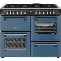 Stoves Richmond Deluxe 110DF 110cm Dual Fuel Range Cooker - Twilight Blue - A Rated, Blue