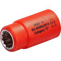 ITL Insulated 01380 Insulated 1/2in Drive Socket 13mm ITL01380