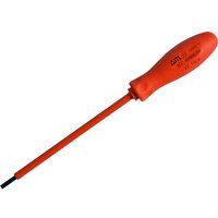 Insulated Tools Ltd 01870 Flat Terminal Screwdriver 100 mm x 3 x 0.5, Orange