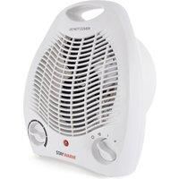 STAYWARM® 2000w Upright Fan Heater with 2 Heat Settings / Cool Blow Fan / Variable Thermostat / Frost Watch Protection / Overheat Protection / GS Safety Approved - F2001WH - White