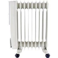 STAYWARM 1500w 7 Fin Oil Radiator with 3 Heat Settings/Variable Thermostat/Frost Watch Protection - F2602GR – Grey