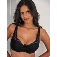Pour Moi£ Women/'s Flora Lightly Padded Underwired Bra Non Wired, Black (Black Black), (Size:34B)
