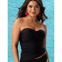Pour Moi Santa Monica Removable Straps Non-Wired Tankini - Black