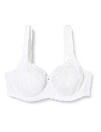 Pour Moi£ Women's Sirens Sofia Lace Embroidered Side Support Everyday Bra, White (White White), 44F Manufacturer Size 44F UK