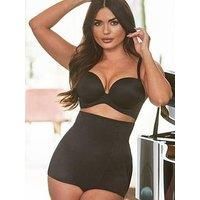 Pour Moi Hourglass Firm Control High Waist Brief - Black