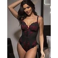 Pour Moi Amour Body Womens Sexy Underwired Bodysuit Lace Lingerie 1516