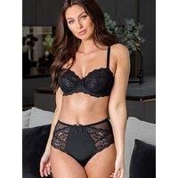 Pour Moi Flora Deep Brief - Black