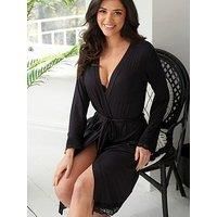 Pour Moi Sofa Loves Lace Jersey Wrap Gown