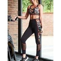 Pour Moi Energy Printed Mesh Panel Legging 97117 Activewear Sports Leggings Pant