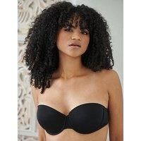 Pour Moi Definitions Push-Up Strapless Bra - Black