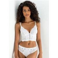 Pour Moi Swoon High Waist Brief - White