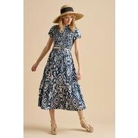 Ikat Maxi Shirt Dress