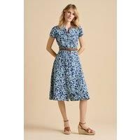 Shadow Floral Midi Dress