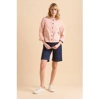 Frill Neck Denim Jacket