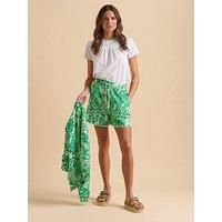 Brakeburn Women's Wildflower Short in Green | Size: 14
