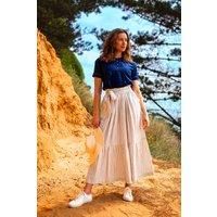 Stripe Paper Bag Skirt