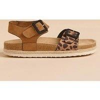 Brakeburn Leopard Spot Ankle Strap Sandal
