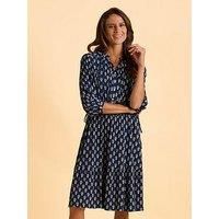 Brakeburn Alpine Dress - Navy