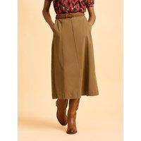 Brakeburn Women's Joni Skirt in Beige | Size: 14