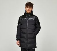 Money Clothing Junior Half Shine Ape Longline Puffer Jacket - Black - Size 14-15Y