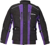 Duchinni Jago Kids Motorcycle Motorbike Textile Jacket Black / Purple
