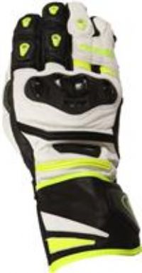 Weise Lancer Gloves, White/Black, Size Large