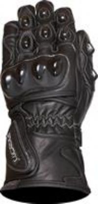 Duchinni DR1 Motorcycle Motorbike Leather Gloves Black