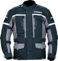 Duchinni Journey Motorcycle Motorbike Textile Jacket Black / Gunmetal Brown