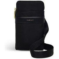 RADLEY London Holland Park Quilt Womens Black Zip Around Phone Cross Body Bag