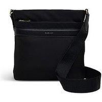 Radley Holland Park Quilt Womens Black Nylon Top Zip Crossbody Bag H2058001