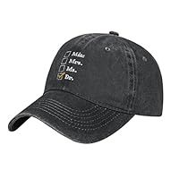 IUBBKI Miss Mrs MsUnisex Adjustable Cowboy Hat Outdoor Travel Casual Hat Sandwich Hat Black