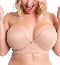 Curvy Kate Hey Girls SuperPlunge Strapless Bra Latte 34GG