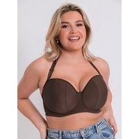 Curvy Kate Women/'s Luxe Strapless Bra, Opaque, Cocoa, 30J