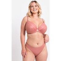 Curvy Kate Lush Thong Classic Mid Rise Womens Lingerie CK073200 Rose Shimmer