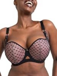 Curvy Kate CK092106 Boost Heartbreaker Padded Balcony Bra Black/Pink