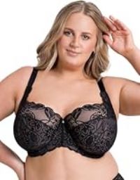Curvy Kate Lovelace Full Cup Side Support Bra Black/Taupe 30GG