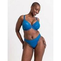 Curvy Kate Underwired Full Plunge Bra Lush Low Neck Womens Ladies Underwear Lingerie Peacock Blue Cup Size 38F