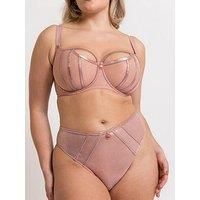 Scantilly Balcony Bra Underwired Eos Womens Ladies Lingerie Rose Gold Size DD-J
