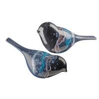 Poole Pottery Celestial bird figure ornament pair & gift box