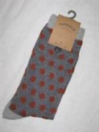 BNWT FAT FACE Mens Large Spot Socks Grey  Size 6.5 - 9