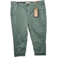 Fat Face Lulworth Chino Cropped Trousers Green Size UK 12