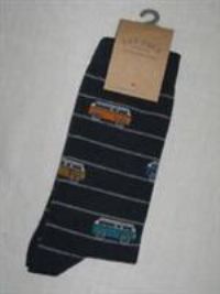BNWT FAT FACE Mens Striped Multi Campervan Socks Navy Blue Size 6.5 - 9