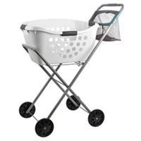Lakeland Laundry Basket Trolley – 44cm x 57cm x 91cm H Lightweight Easy To Move Laundry Around